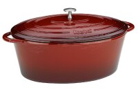 KELA Bräter Calido oval 6l rot/beige