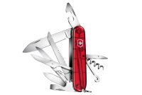 HuntsmanTaschenmesser rot/transparent Blister