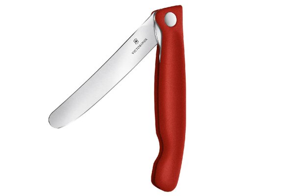 Swiss Classic, Picknick Messer, 11cm, gerade, rot, B