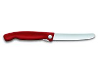 Swiss Classic, Picknick Messer, 11cm, gerade, rot, B