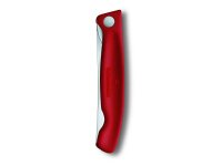 VICTORINOX Gemüsemesser Swiss Classic faltbar gerader Schliff rot Blister