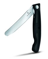 Swiss Classic, Picknick Messer, 11cm, gerade, schwarz, B