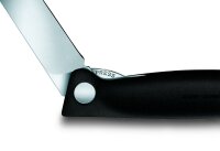 Swiss Classic, Picknick Messer, 11cm, gerade, schwarz, B