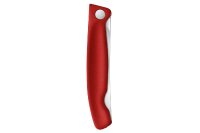 Swiss Classic, Picknick Messer, 11cm, Wellen, rot, B