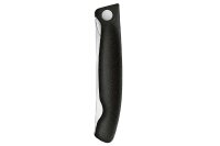 Swiss Classic, Picknick Messer, 11cm, Wellen, schwarz, B