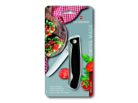 Swiss Classic, Picknick Messer, 11cm, Wellen, schwarz, B