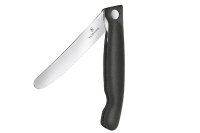 VICTORINOX Gemüsemesser Swiss Classic faltbar Wellenschliff schwarz Blister