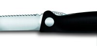 VICTORINOX Gemüsemesser Swiss Classic faltbar Wellenschliff schwarz Blister