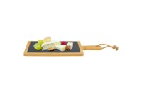 WESTMARK Servierplatte Tapas + Friends Schiefer in Bambus 32x18x1cm