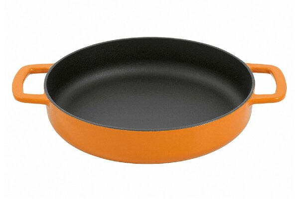 COMBEKK Bratpfanne Sous-Chef Ø24cm mit Doppelgriff orange