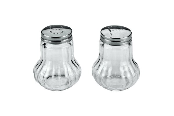 METALTEX Salz&Pfefferstreuer-Set Glas 7cm 2teilig