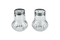 METALTEX Salz&Pfefferstreuer-Set Glas 7cm 2teilig