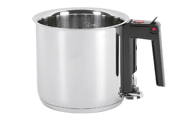 M & K Simmertopf mit Sichtfenster 1,5 l Ø16cm Edelstahl