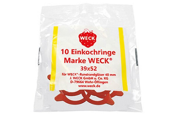 WECK Gummiringe 39x52mm 10er Beutel