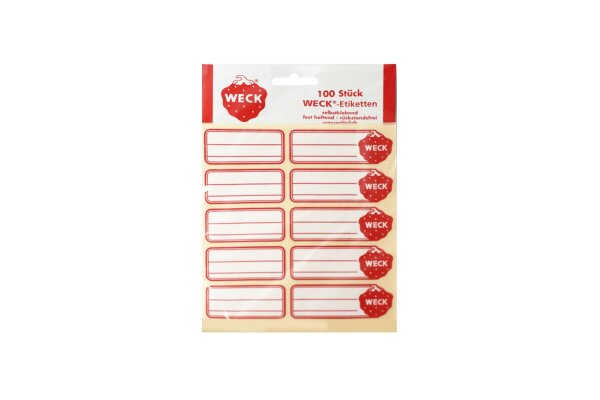 WECK Etiketten selbstklebend 100er Pack