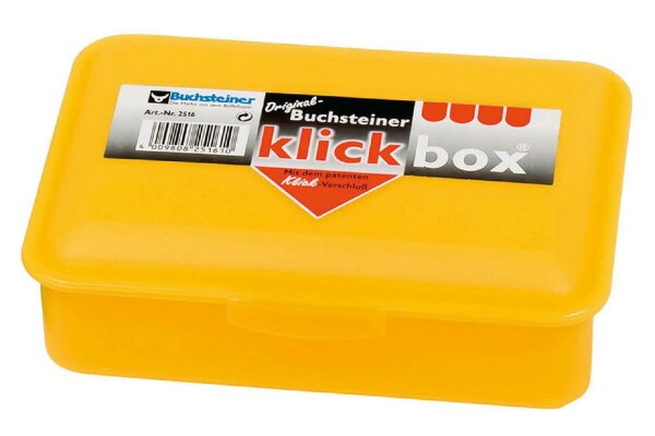 BUCHSTEINER @ HANSI Brotdose Klickbox 19x13,5x6cm farbig sortiert