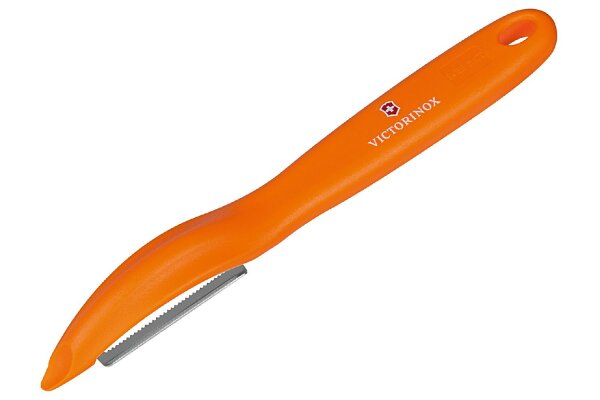 VICTORINOX Universalschäler Zackenschliff orange