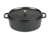 STAUB Cocotte Schmortopf oval new Classic Gusseisen 6,7 l 33cm schwarz