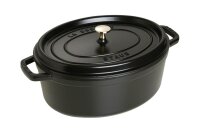 STAUB Cocotte Schmortopf oval new Classic Gusseisen 6,7 l 33cm schwarz