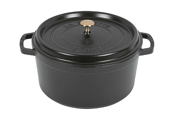 STAUB Cocotte Bräter new Classic Gusseisen 6,7 l Ø28cm schwarz