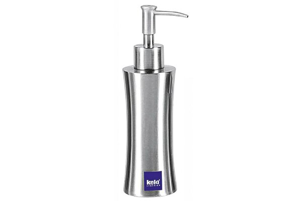 KELA Seifenspender Elegance Edelstahl 150 ml 19,5cm Ø5,5cm silber