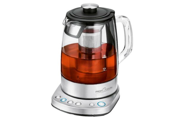 PROFICOOK PC-WKS 1167 G Tee-/Wasserkocher 1,5l 2200Watt Edelstahl/Glas