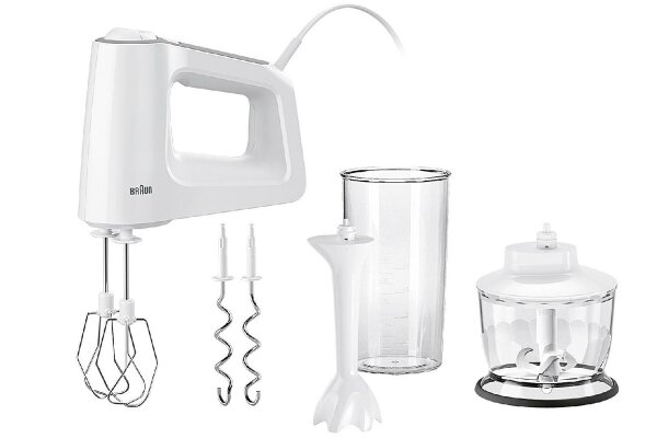 BRAUN Handmixer HM 3135 Mixfuß Zerkleinerer 500 W weiß