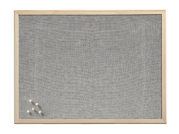 ZELLER PRESENT Pinboard Leinen/Kiefer 40x60cm