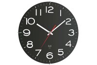 TFA Funk-Wanduhr Batteriebetrieb 31cm schwarz