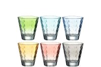 LEONARDO Whiskybecher Pastell sortiert Optic 6er Set