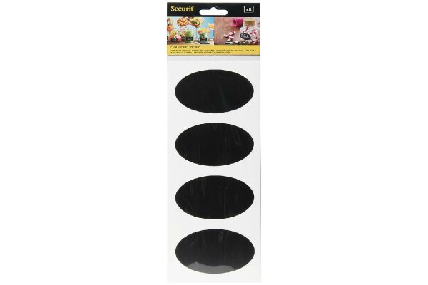 SECURIT Kreidetafel Sticker Set oval