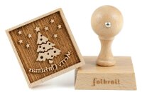 FOLKROLL Keksstempel Merry Christmas 55x55mm