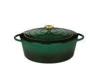 KÜCHENPROFI Bratentopf Provence oval 33cm racing green