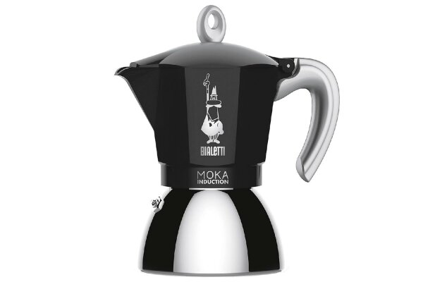 BIALETTI Espressokocher New Moka Induction 6 Tassen schwarz