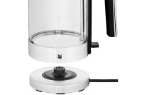 WMF Wasserkocher Lono mit Glasbehälter, 1,7 l 3000 Watt Cromargan matt/Glas 