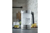 WMF Wasserkocher Lono mit Glasbehälter, 1,7 l 3000 Watt Cromargan matt/Glas 