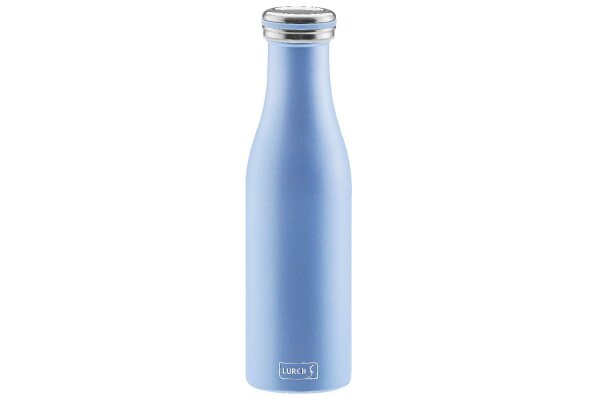 LURCH Isolierflasche Edelstahl 500ml pearl blue