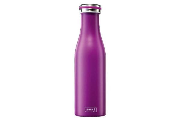 LURCH Thermo-Isolierflasche Edelstahl 0,5l purple