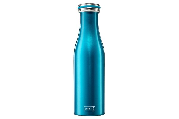 LURCH Thermo-Isolierflasche Edelstahl 0,5l wasserblau