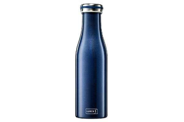 LURCH Thermo-Isolierflasche Edelstahl 0,5l blau-metallic