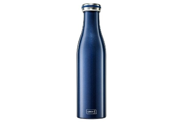 LURCH Thermo-Isolierflasche Edelstahl 0,75l blau-metallic