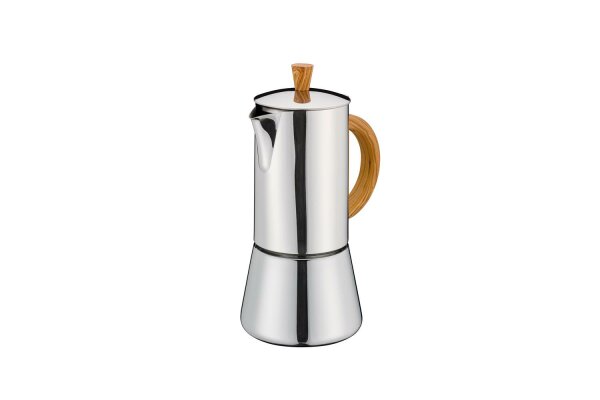 CILIO Espressokocher FIGARO Edelstahl 6T Olive