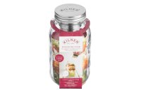 KILNER Food on the go Glas 1l mit Dressing/Saucen Einsatz