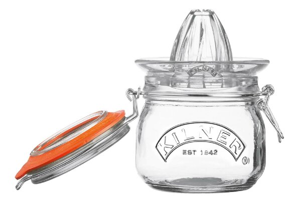 KILNER Orangenpresse aus Glas mit Drahtbügelglas 0,5l