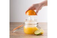 KILNER Orangenpresse aus Glas mit Drahtbügelglas 0,5l