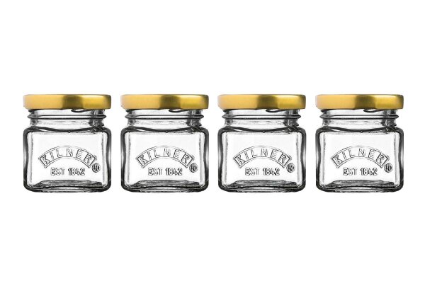 KILNER Marmeladenglas Mini 55ml 4er Set