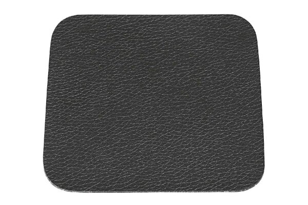 ASA Glasuntersetzer Lederoptik schwarz 10x10cm 4Stück