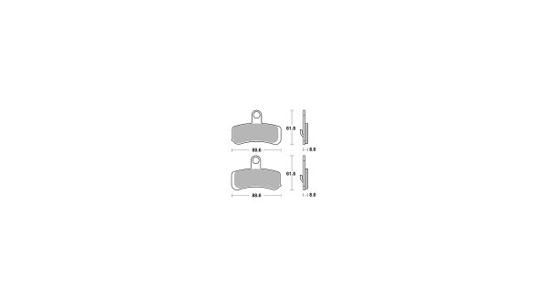 TRW Bremsbelag "MCB 813" Satz Typ PC, Organi