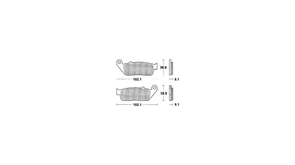 TRW Bremsbelag "MCB 598" Satz Typ PC, Organi