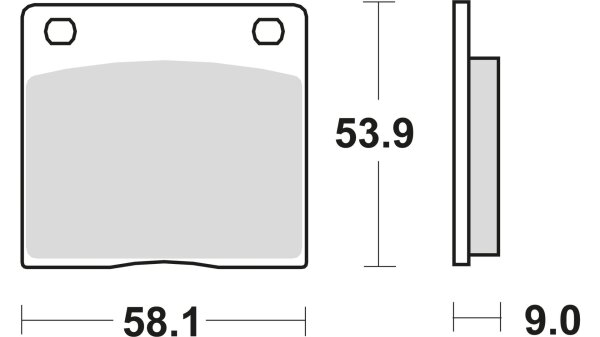 TRW Bremsbelag "MCB 73" Satz Typ PC, Organi